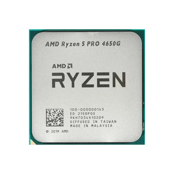 Процессор AMD Ryzen 5 PRO 4650G 3.7 ГГц и 4.2 в режиме Turbo Ггц  Turbo, [100-000000143]