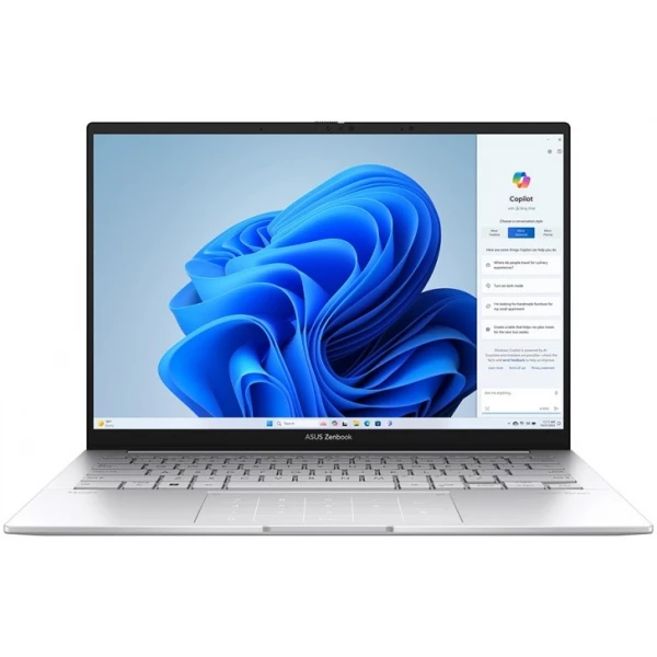 Ноутбуки ASUS Zenbook 14 OLED UX3405MA-QD988, 14 ", INTEL Arc Graphics, 16 ГБ RAM, серебристый [90NB11R2-M01SN0]