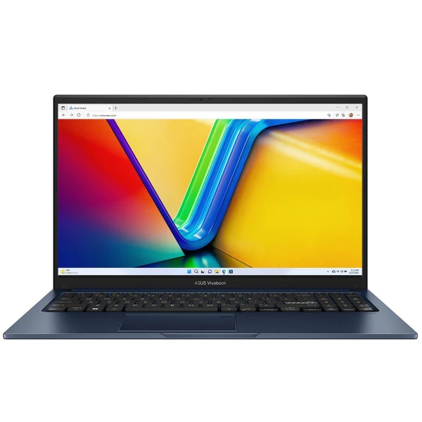 Ноутбук ASUS Vivobook 15 X1504ZA-BQ322, 15.6 ", INTEL Iris Xe Graphics, 8 ГБ RAM, синий [90NB1021-M00R80]