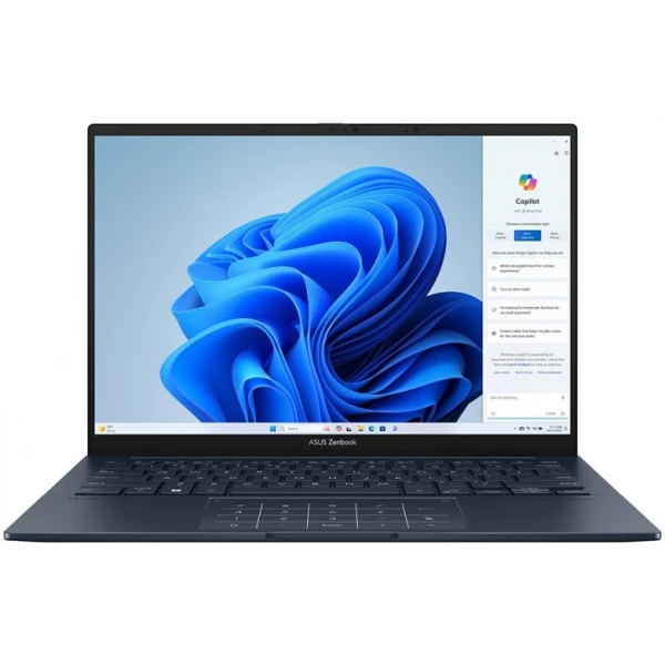 Ноутбуки ASUS Zenbook 14 UX3405MA-QD379W, 14 ", INTEL Arc Graphics, 16 ГБ RAM, темно-синий [90NB11R1-M00ZU0]