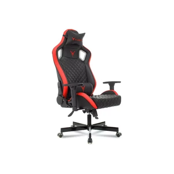 Кресло KNIGHT Outrider на колесиках, эко.кожа, черный/красный/красный [KNIGHT OUTRIDER BR]