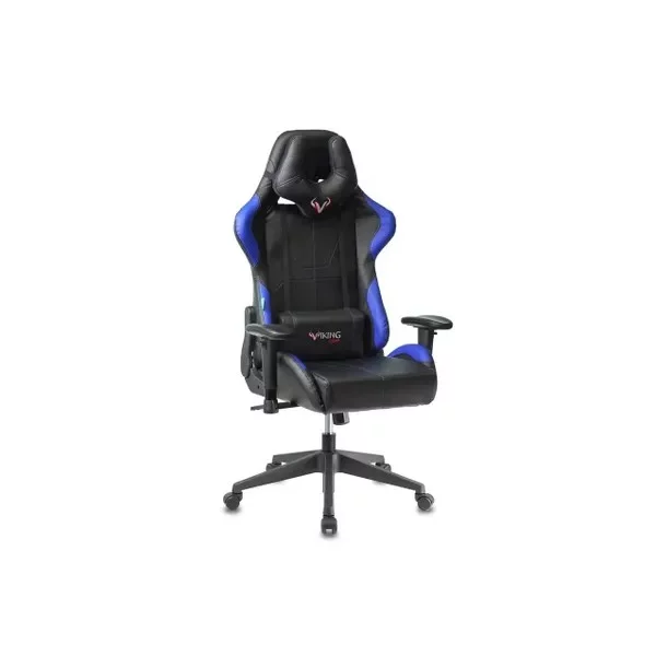 Кресло ZOMBIE VIKING 5 AERO на колесиках, эко.кожа, синий/синий [VIKING 5 AERO BLUE]