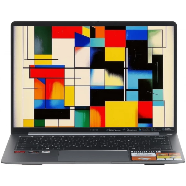 Ноутбук TECNO Megabook T14FA Air , 14 ", AMD Radeon 660M, 16 ГБ RAM, серый [71003300543]