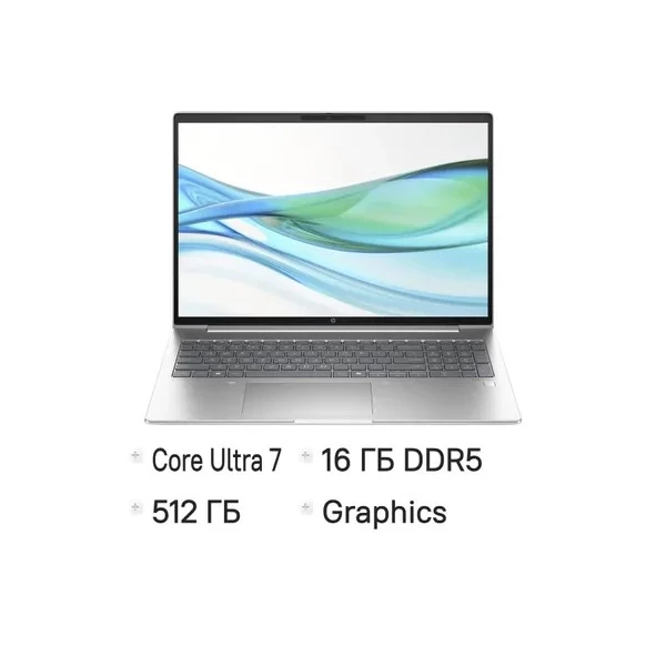 Ноутбук HP ProBook 460 G11, 16 ", INTEL Graphics, 16 ГБ RAM, серебристый [D2FP5ET]