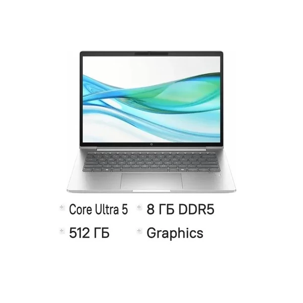 Ноутбук HP ProBook 440 G11, 14 ", INTEL Graphics, 8 ГБ RAM, серебристый [A75Z9PT]
