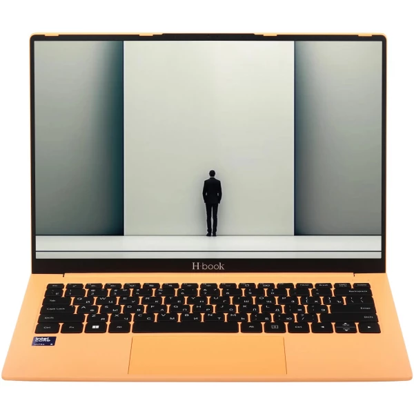 Ноутбук HORIZONT H-book 14IPK4, 14 ", INTEL Graphics, 16 ГБ RAM, оранжевый [TU4E4WO]