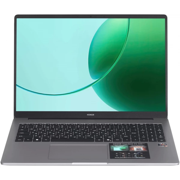 Купить Ноутбук Honor MagicBook X16 AMD, 16 ", AMD Radeon 660M, 16 ГБ RAM, серый [5301APLM], цены, характеристики, доставка по РФ