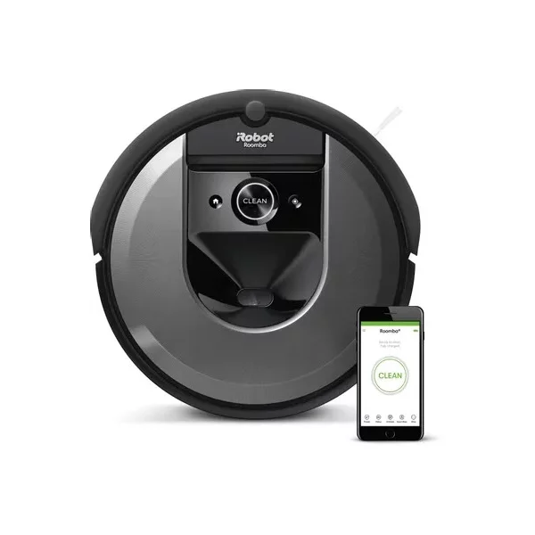 Робот-пылесос iRobot Roomba Combo i8+, 0.276 л, 55 Вт, 1800 мАч, черный графит [I857040PLUS_RND]