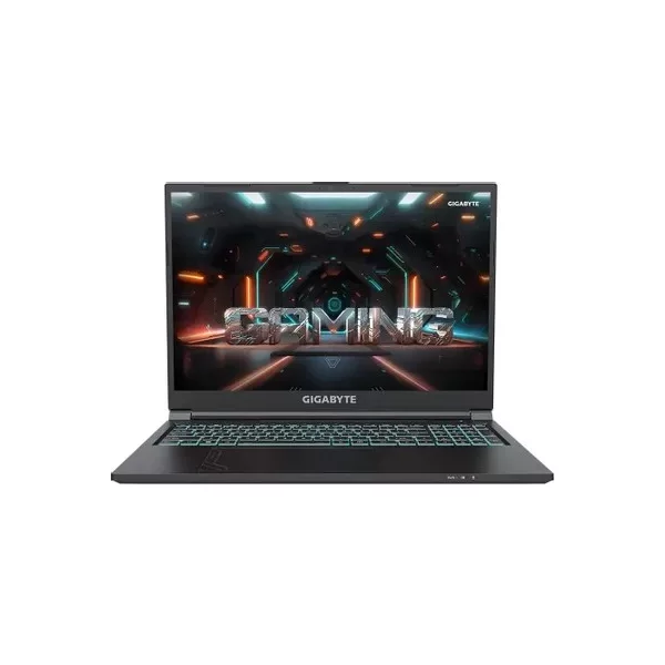 Ноутбук GIGABYTE G6, 16  ", NVIDIA GeForce RTX 4050 для ноутбуков - 6 ГБ, 16 ГБ RAM, черный [MF-52KZ853SD]